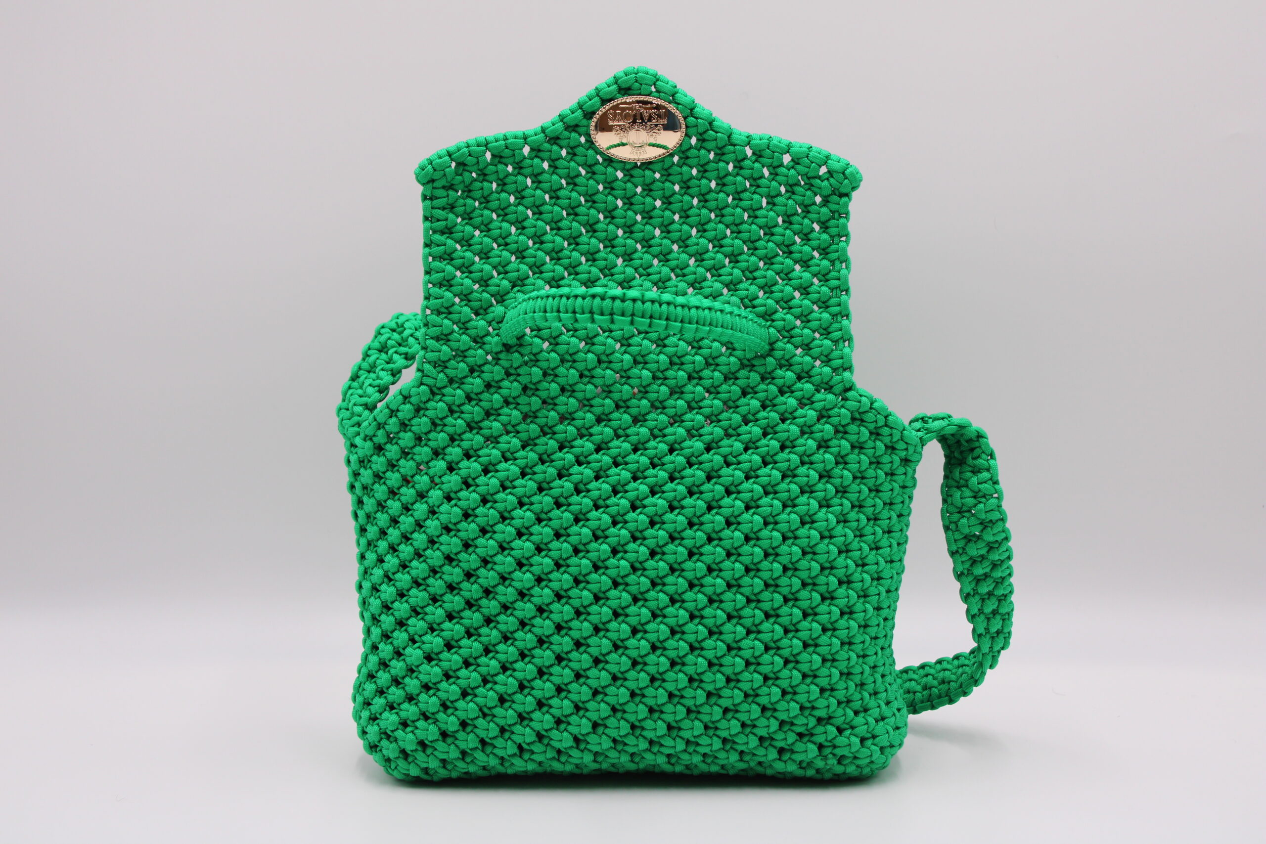 NDIM EPAN GREEN 100% HAND-WOVEN WITH THE SMALL INTERNAL POCKET