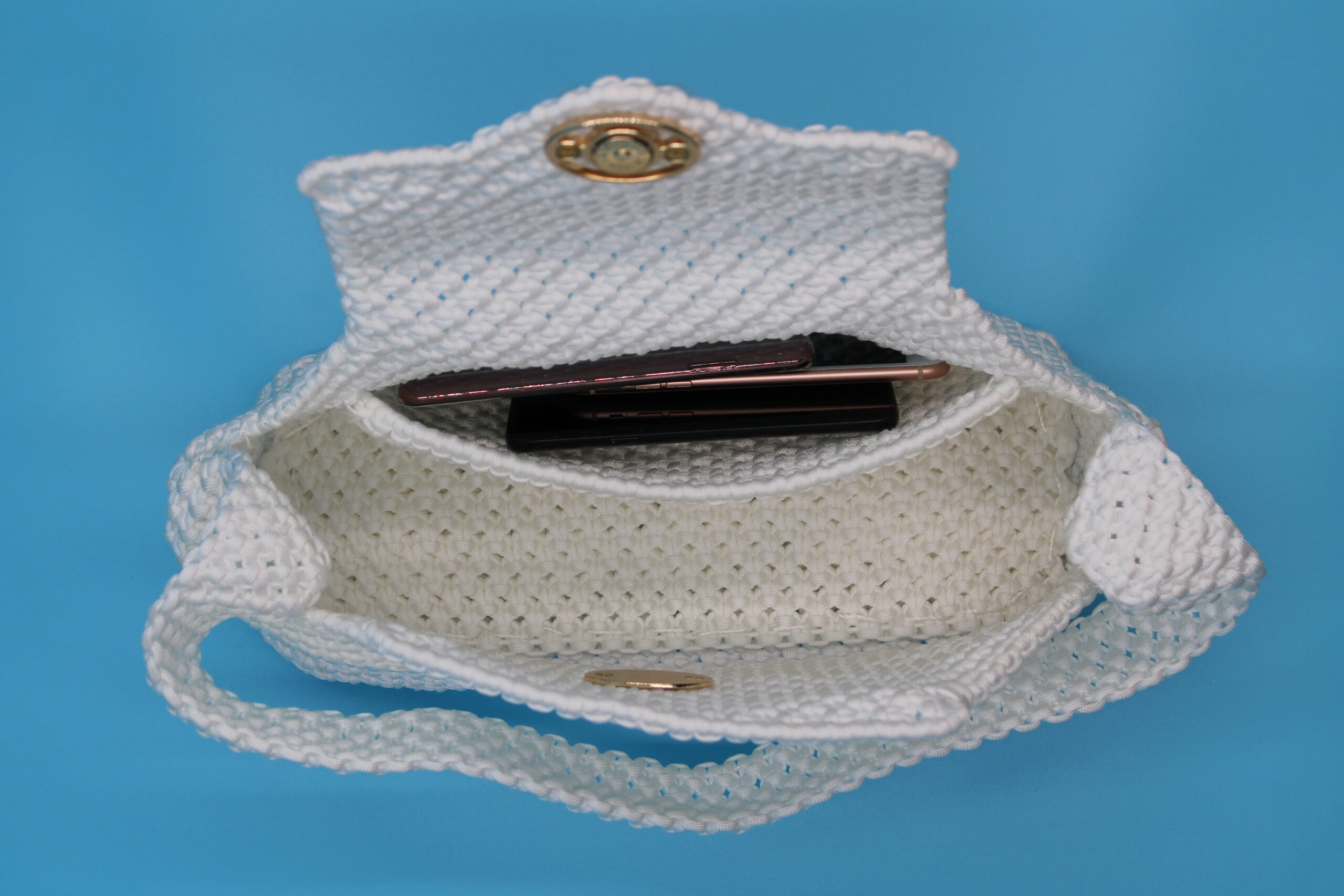 USSANANGA WHITE COLOR  100% HAND-WOVEN