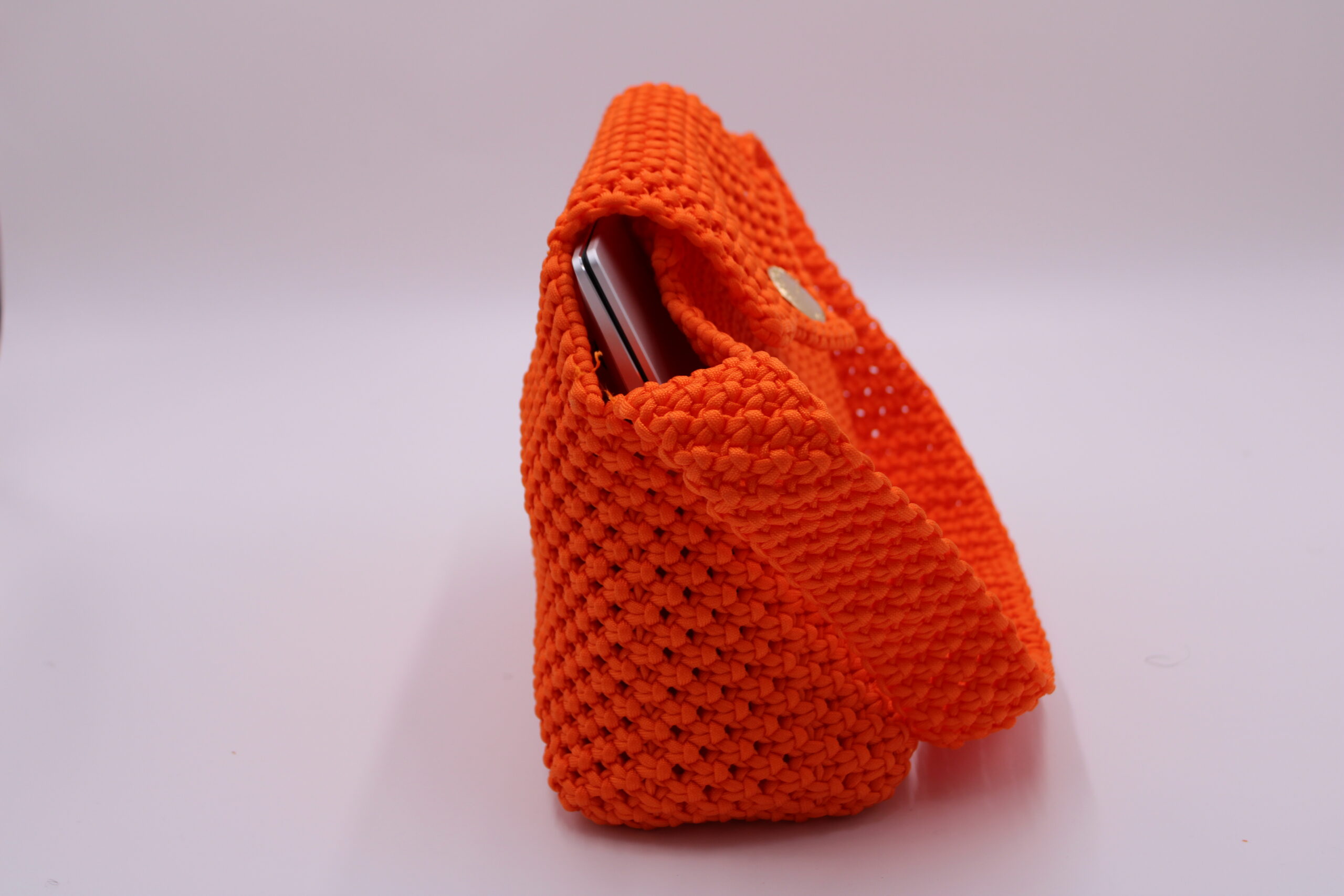 NKOMETOU ORANGE COLOR  100% HAND-WOVEN