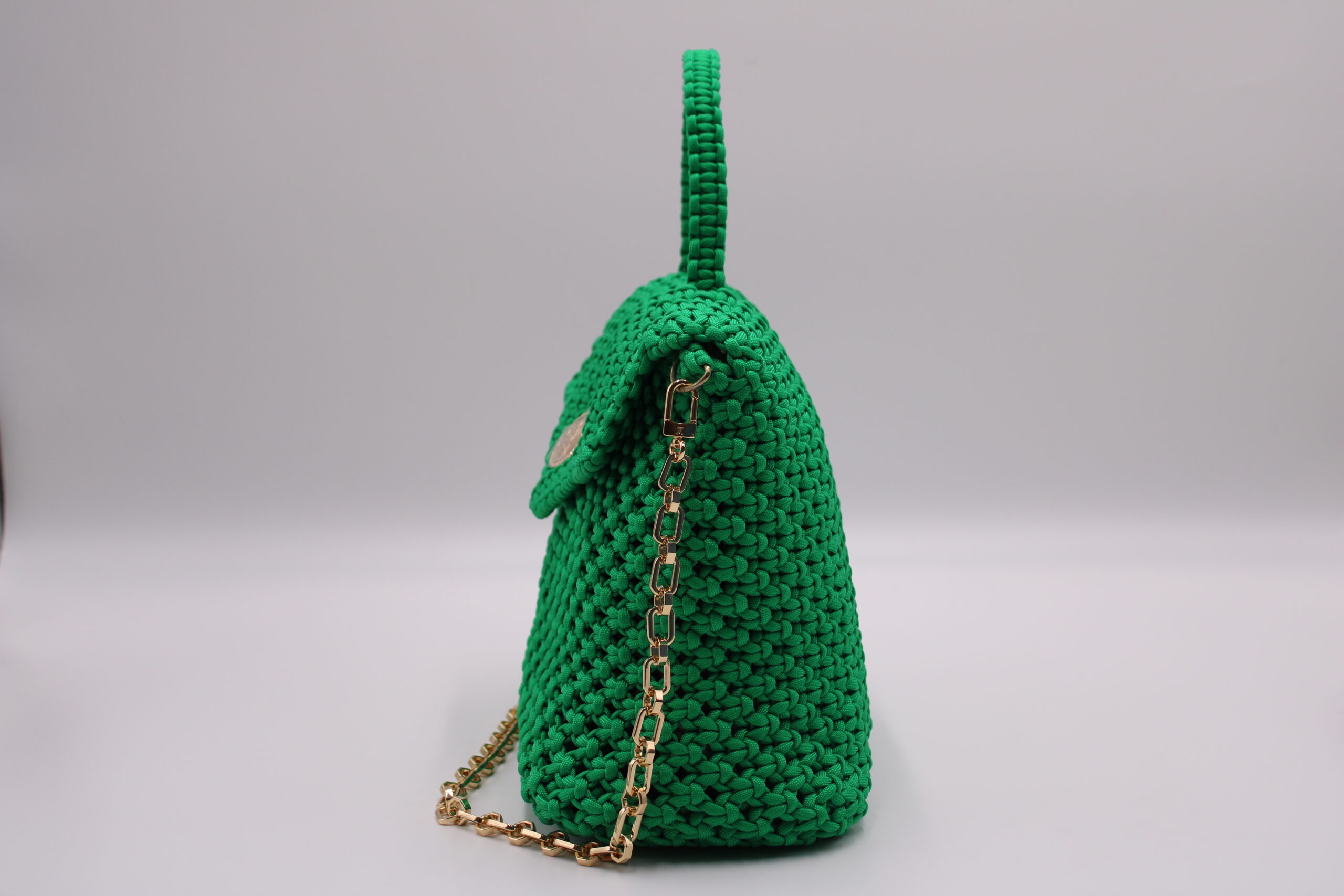 BIBINGA GREEN 100% HAND-WOVEN WITH SMALL INTERNAL POCKET