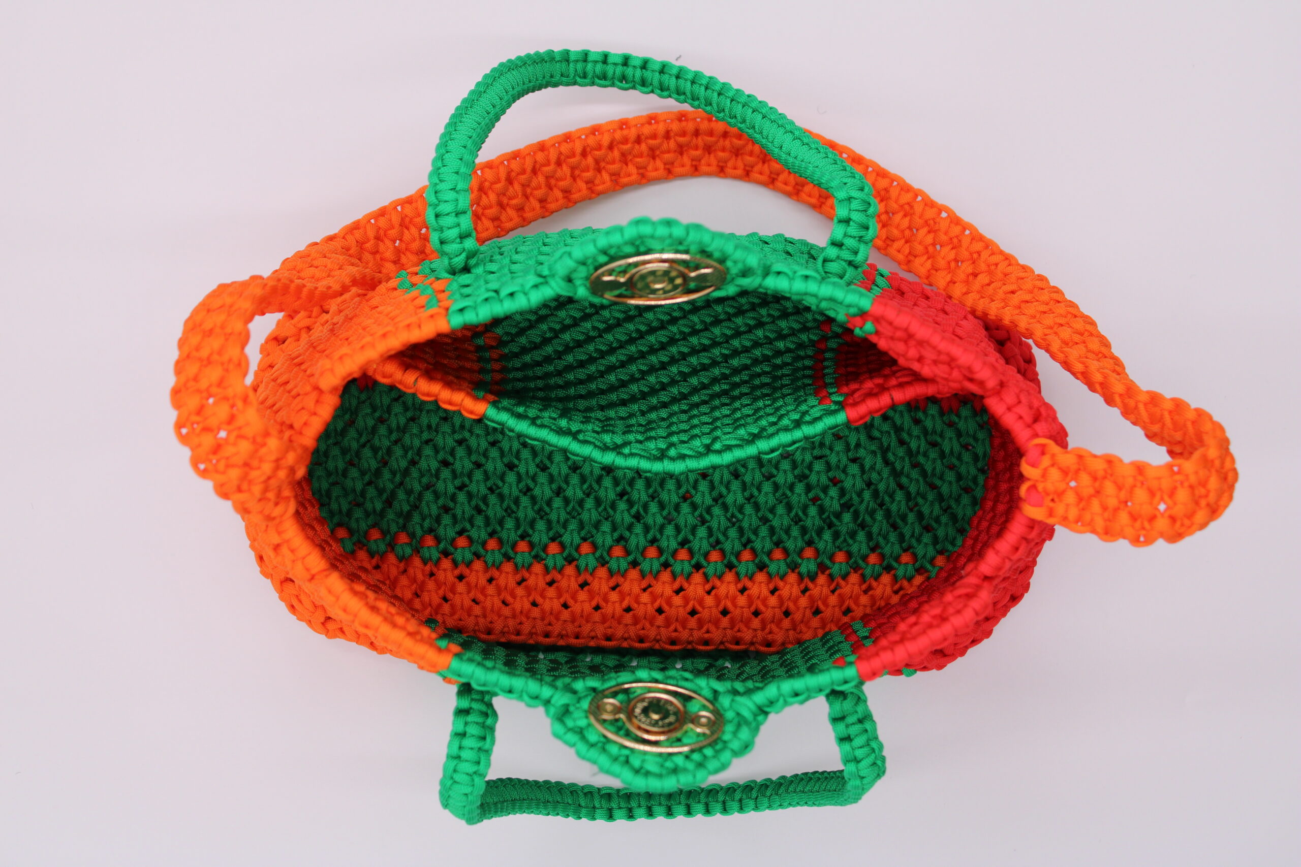 MONT CAMEROON ELEGANT THREE COLORS LARGE TOTE BAG 100% hand-woven