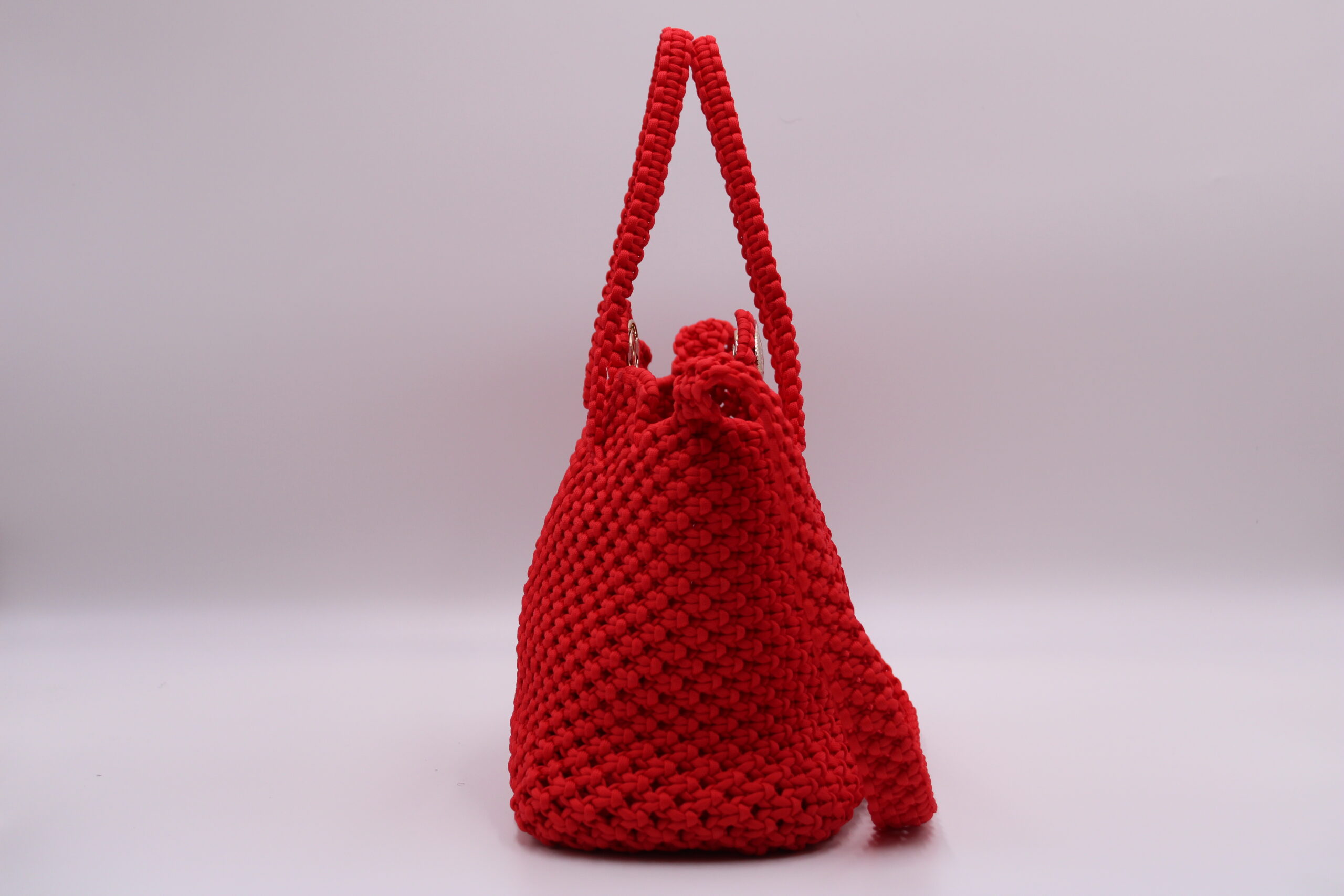 MONT KILIMANJARO ELEGANT RED LARGE TOTE BAG 100% hand-woven